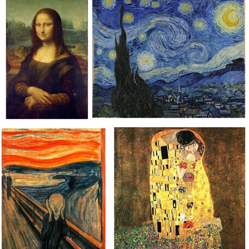 Tất vớ in hình tranh vẽ 3D sáng tạo thời trang retro cho nam và nữ