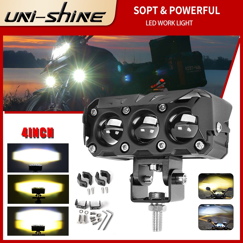 Đèn LED Mini Ánh Sáng Trắng / Vàng Chất Lượng Cao Cho Xe Hơi / Xe Máy