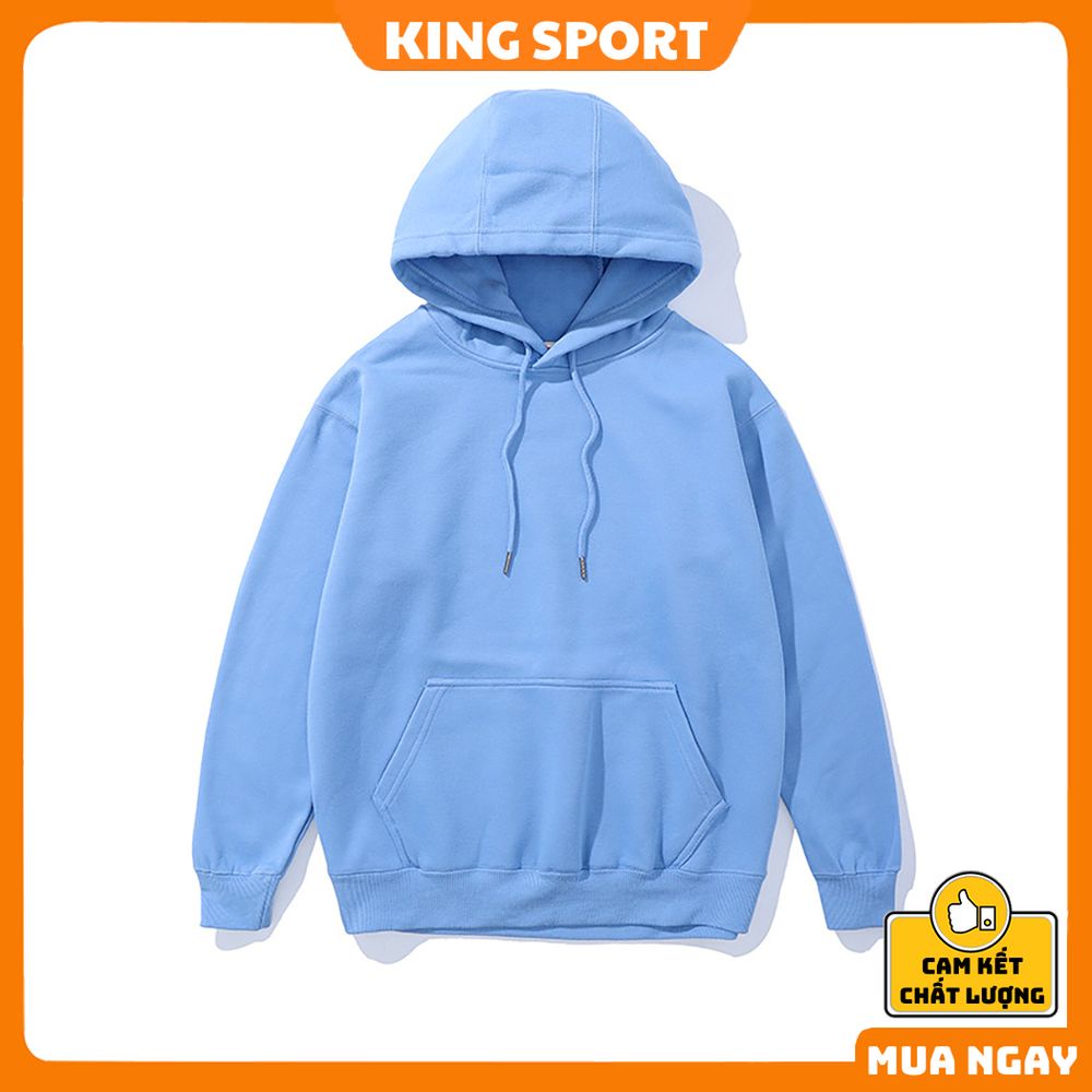 Áo nỉ hoodie nam nữ form rộng chất liệu nỉ bông ấm áp chính hãng KING SPORT Áo khoác nỉ hoodie hàn quốc kiểu dáng unisex