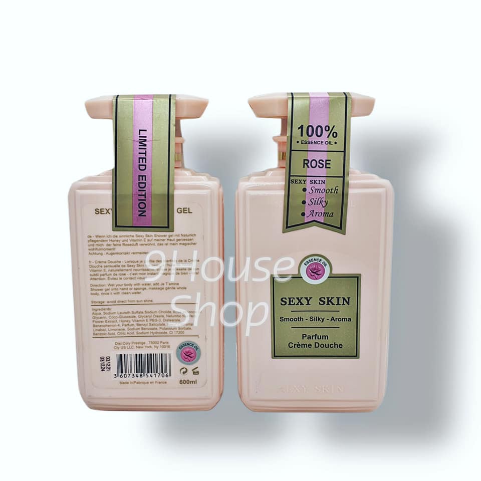 01 Chai Sữa Tắm Hương Nước hoa Sexy Skin 100% Essence Oil 600ml