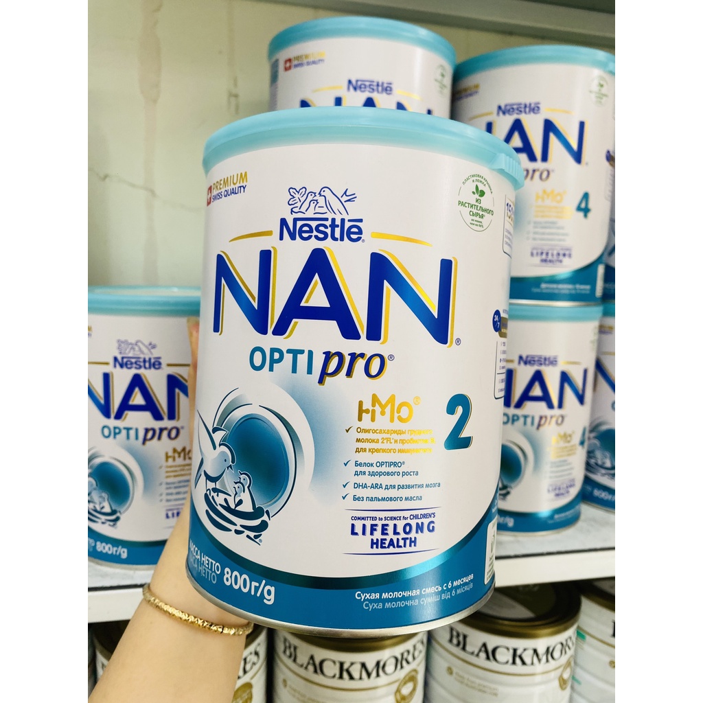 Sữa bột Nan Nga Đủ Số 1,2,3,4 800g mẫu HMO
