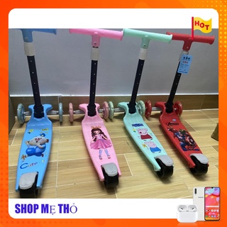 Xe trượt scooter nhựa 3 bánh có đèn led1180