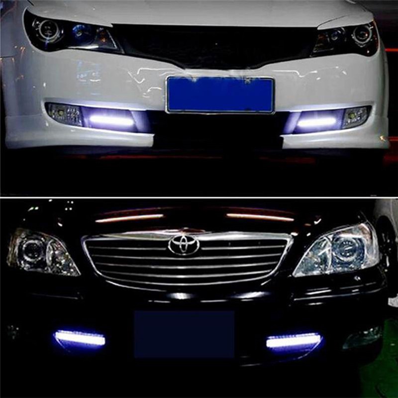 Thanh đèn LED DRL COB 17CM DC12V chống thấm nước dành cho xe hơi khi đi trong sương mù