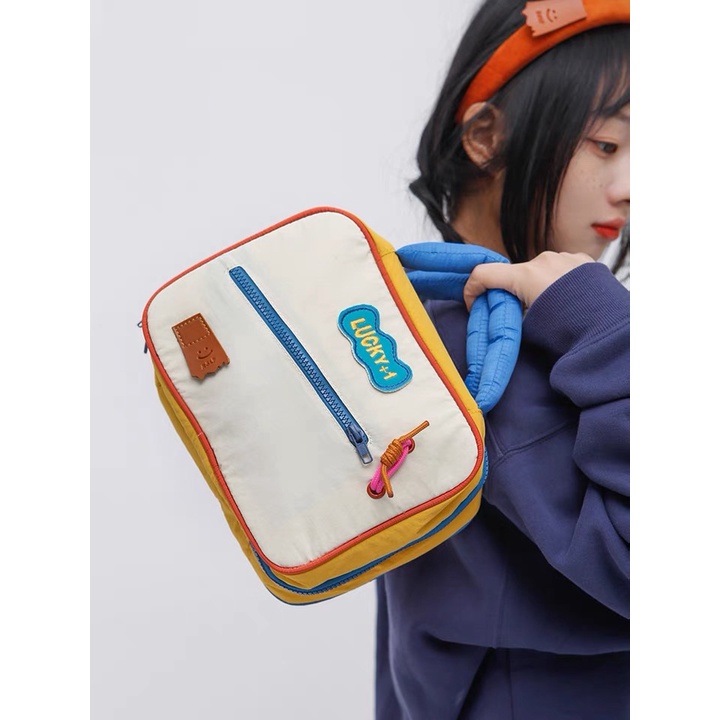 Túi Đựng Mỹ Phẩm Du Lịch Màu Sắc Tương Phản Dễ Thương