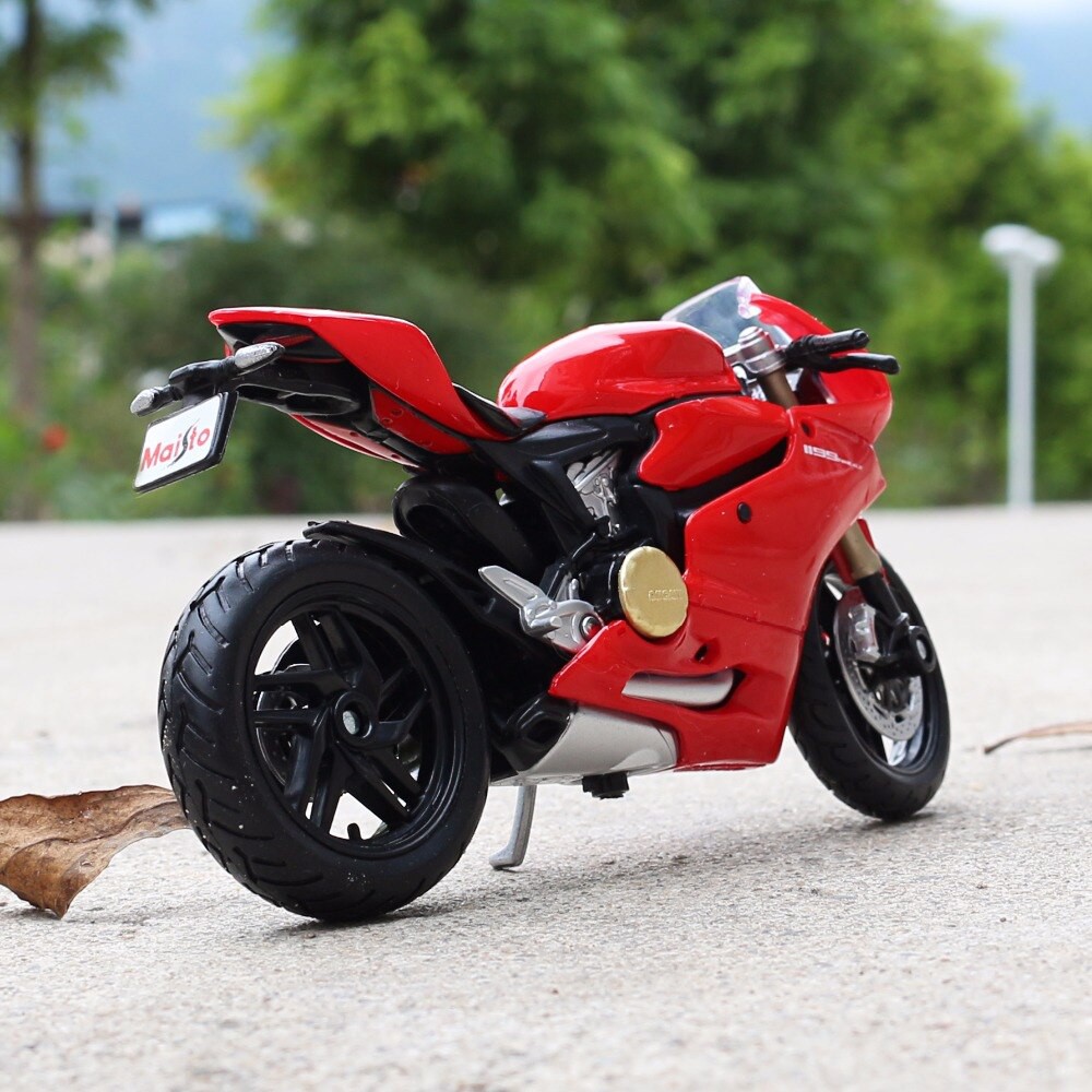 XE MÔ HÌNH MOTO Siêu xe Ducati 1199 Panigale Đỏ - MAISTO tỷ lệ 1:18