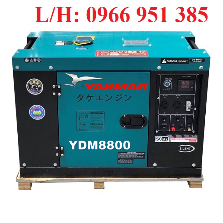Máy phát điện Yanmar 7.0kw chạy dầu YDM8800