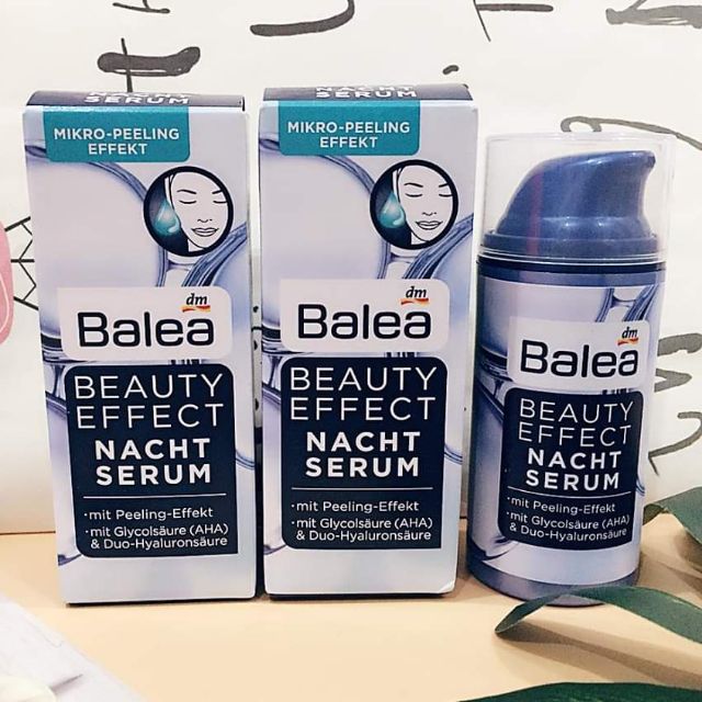 SERUM #BALEA BEAUTY EFFECT BAN ĐÊM CẤP ẨM DƯỠNG DA TRẮNG HÔNG