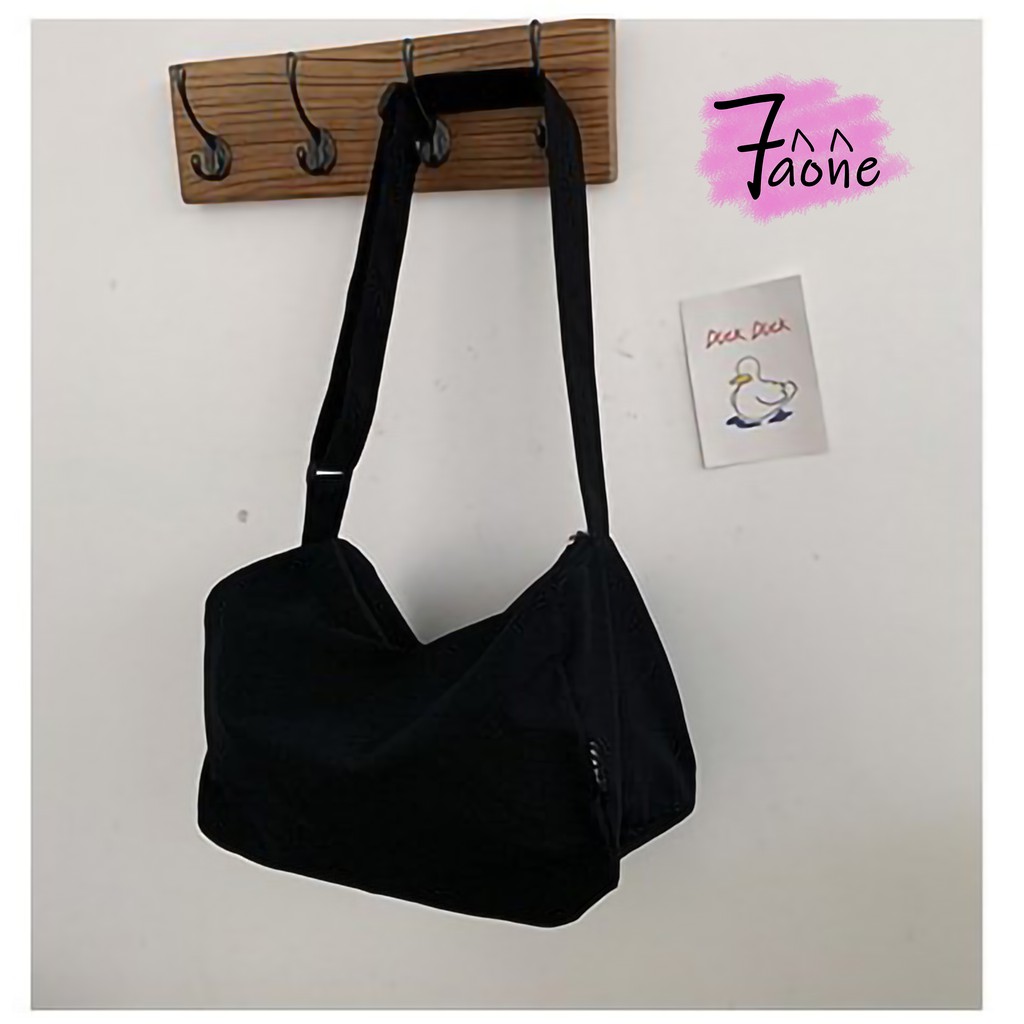 TÚI TOTE ĐEO CHÉO SIZE KHỦNG ĐI HỌC, DU LỊCH, TẬP GYM (CÓ KHÓA + TÚI CON) VẢI CANVAS VINTAGE