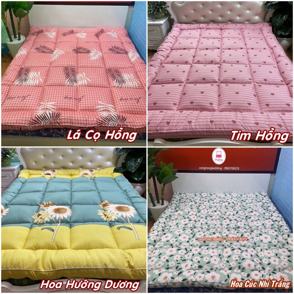 Nệm Topper Tấm làm mềm đệm cotton Hàn quốc mới nhất 2020 MÀU XÁM GHI M1