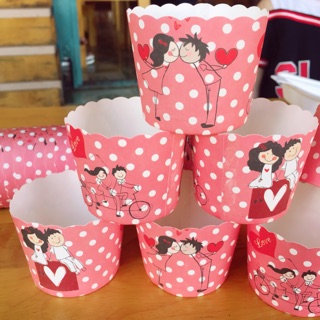 Ly giay Cupcake tròn size S đủ mẫu