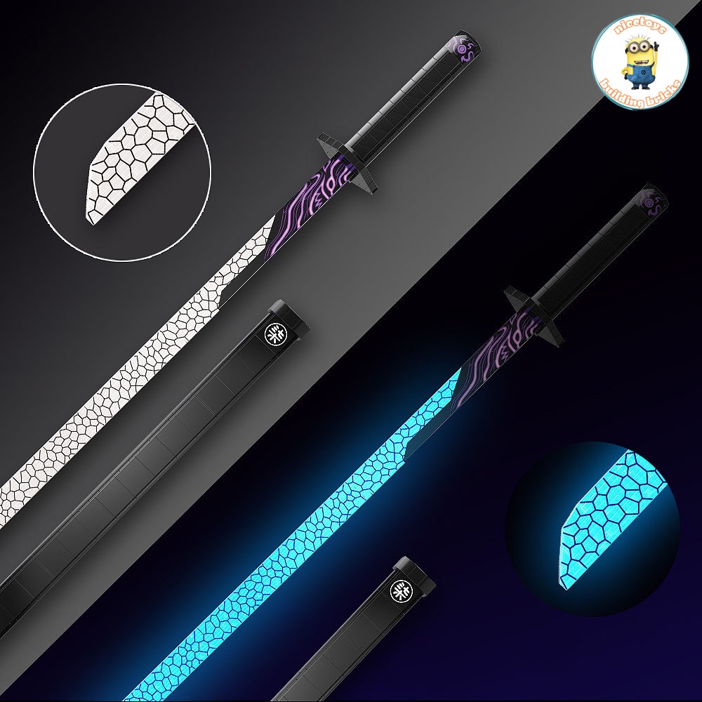 Đồ Chơi Lắp Ráp LEGO Mô Hình Thanh Kiếm Dạ Quang Ngàn Lưỡi Ma Thuật Magic Knife Thousand Blade No.720 Với 836 Mảnh Ghép
