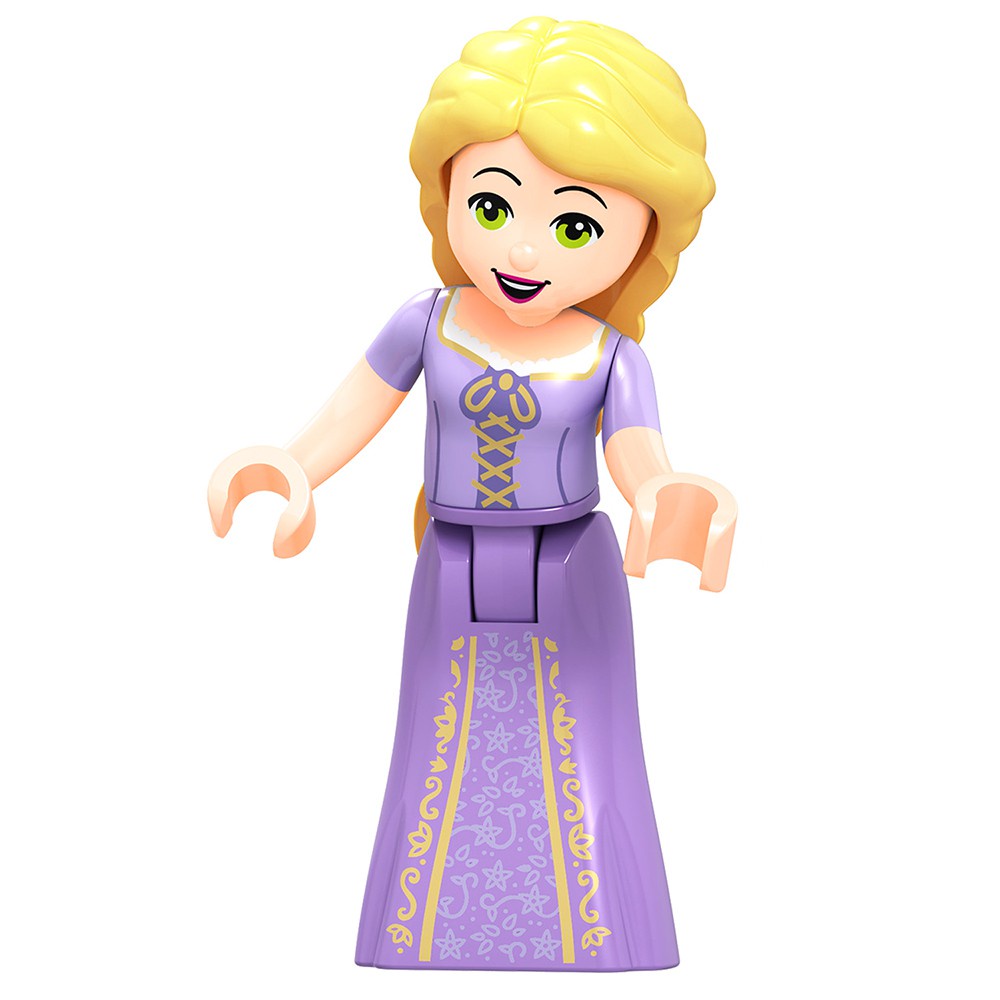 DISNEY Lego Đồ Chơi Lắp Ráp Mô Hình Nhân Vật Elsa Cinderella Ariel