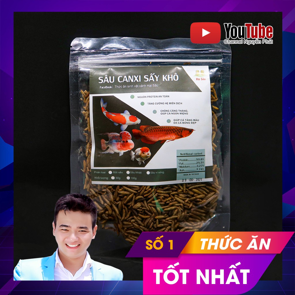 [Mã PET50K giảm Giảm 10% - Tối đa 50K đơn từ 250K] Sâu Canxi Sấy Khô