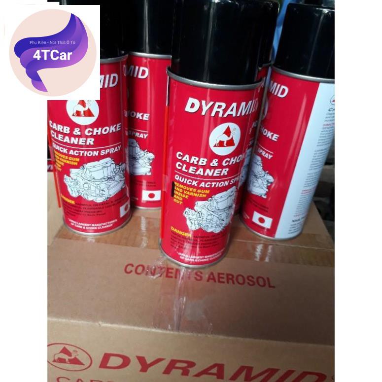 Xịt chế. Bình xịt rửa chế hòa khí  DYRAMID 450ml