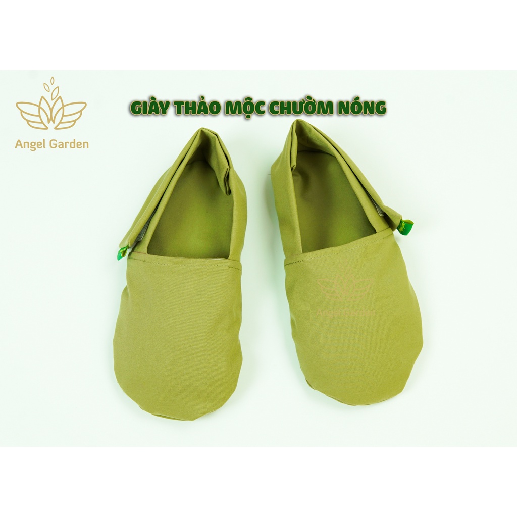 Giày thảo mộc chườm giảm đau mỏi LÒ VI SÓNG/CHẢO  - chăm sóc đôi bàn chân khỏe mạnh, ngủ ngon sâu giấc ANGEL GARDEN SPA