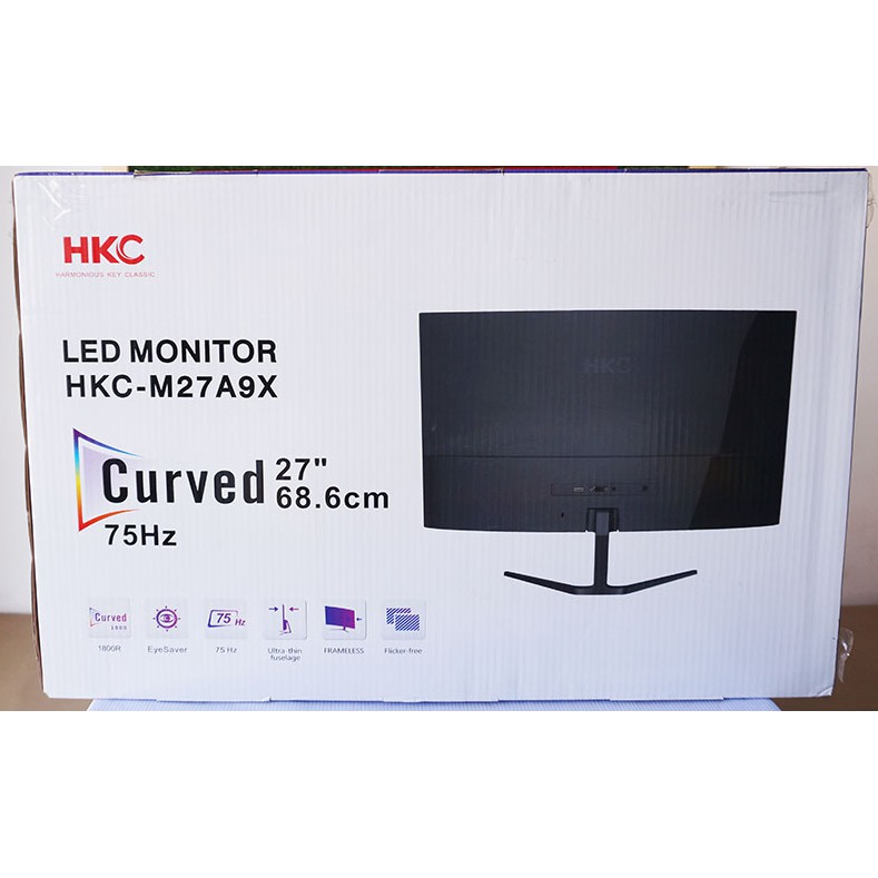MÀN HÌNH HKC M27A9X-W 27Inch Full HD -LED cong( 75Hz ) BH 24 tháng | BigBuy360 - bigbuy360.vn