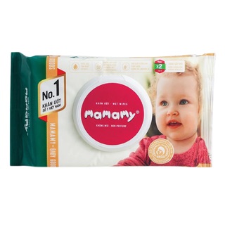 Khăn ướt MAMAMY 100 tờ có nắp, 80 tờ không nắp, không mùi mới