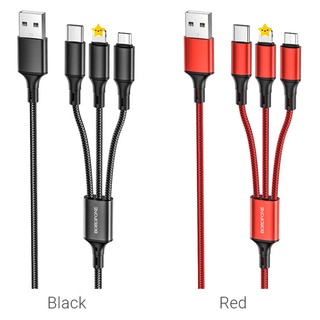 Cáp Sạc 3 Đầu Bx50 IP Micro Type C