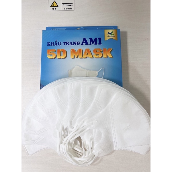 Hộp khẩu trang 5d (10 cái/1 hộp) thoáng khí dễ thở Ami - Amiofficial
