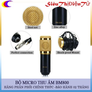 [FREESHIP 99K]_Micro Thu Âm woaichang BM900 ( BH 12 Tháng )