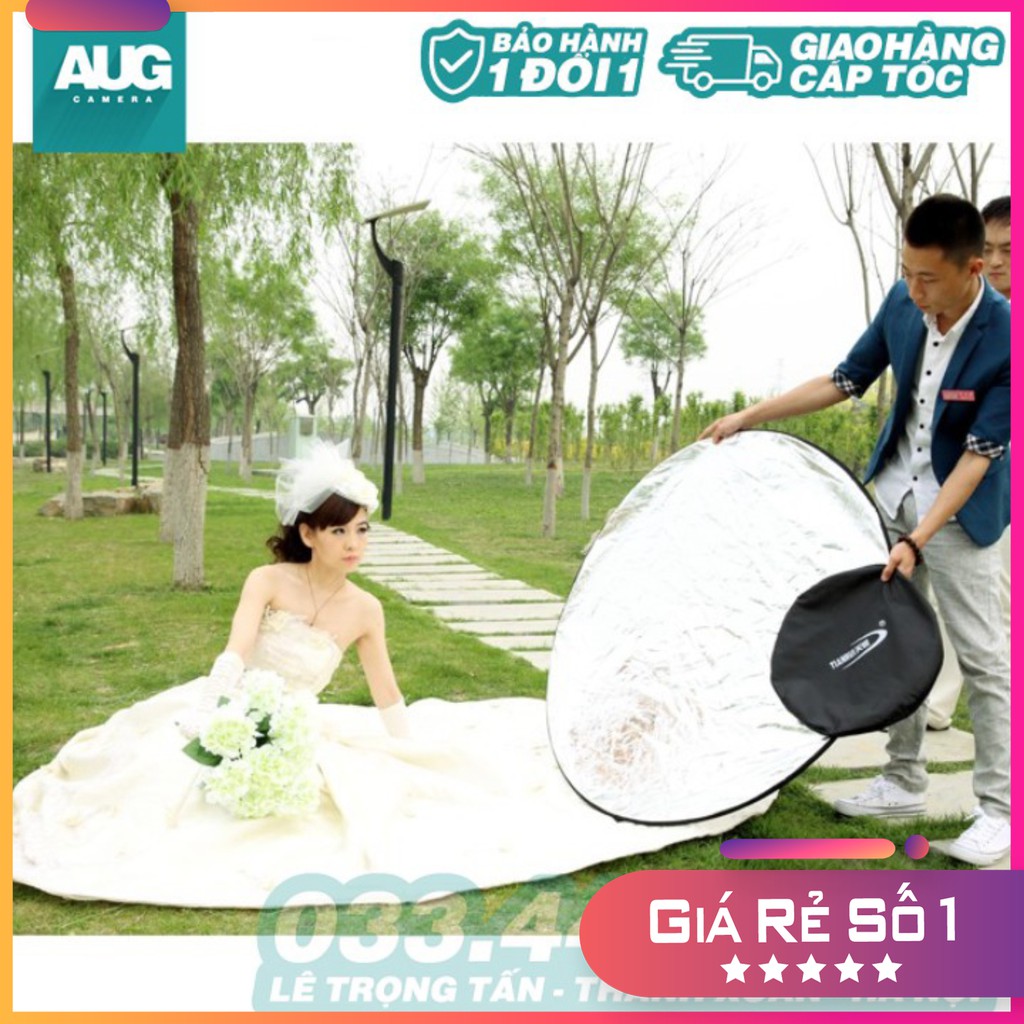 Tấm hắt sáng, tản sáng, Key phông xanh 60cm/80cm/110cm - AUG Camera Hà Nội - Reflector plate 5-in-1