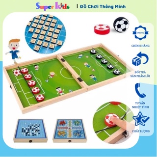 Bộ bàn cờ đa năng 3 trong 1: cờ vua – cờ búng – cờ Cá ngựa chất liệu gỗ cao cấp - độc đáo - tiên lợi - an toàn cho trẻ