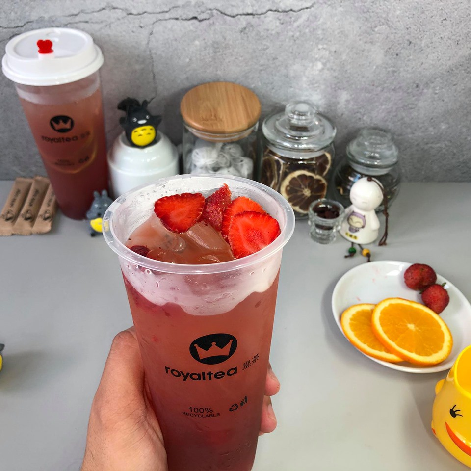 Trà sữa ❤️FREESHIP❤️ Royaltea Trà Dâu Tây Nhiệt Đới. Trà sữa tự pha [CHÍNH HÃNG] Royaltea chuẩn vị. | BigBuy360 - bigbuy360.vn