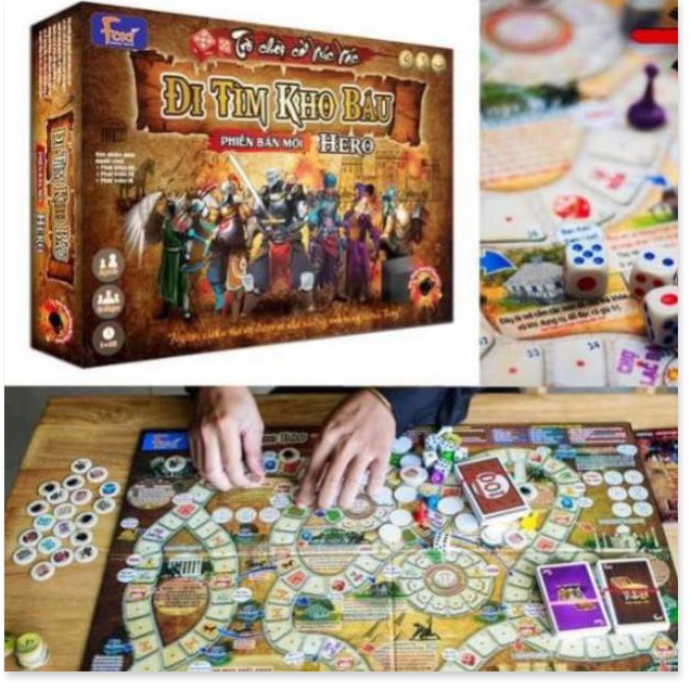 Board game-Đi tìm kho báu Phiên Bản HERO Foxi-Đồ chơi trẻ em phát triển AQ-EQ-IQ-siêu siêu hay