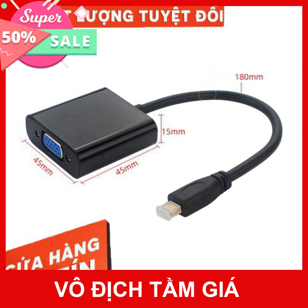 [Giá Sốc] Cáp Micro HDMi To VGA + Audio - Cáp Chuyển Micro HDMI Sang VGA ( Màu Ngẫu Nhiên )