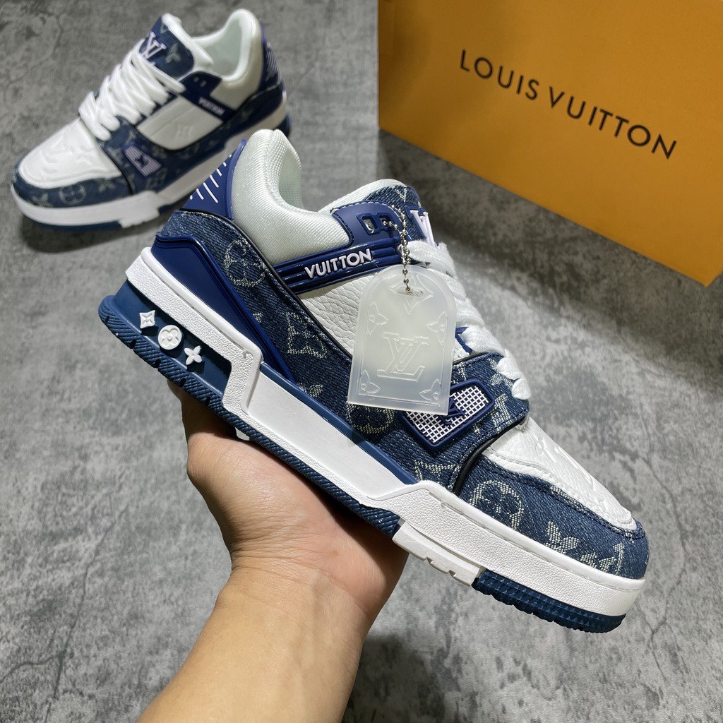 Giày thể thao sneaker,giày LV trainer luôn vui tươi eo vì hàng cao cấp Tặng Box + Phụ Kiện