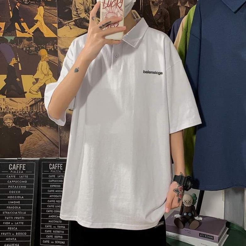 Áo Polo Nam Nữ Basic Nhiều Màu In Dòng Chữ