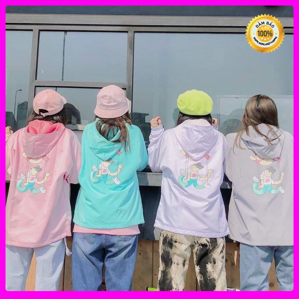 Áo khoác dù tuổi teen in hoạt hình Freesize Dưới 65Kg AK43 | BigBuy360 - bigbuy360.vn