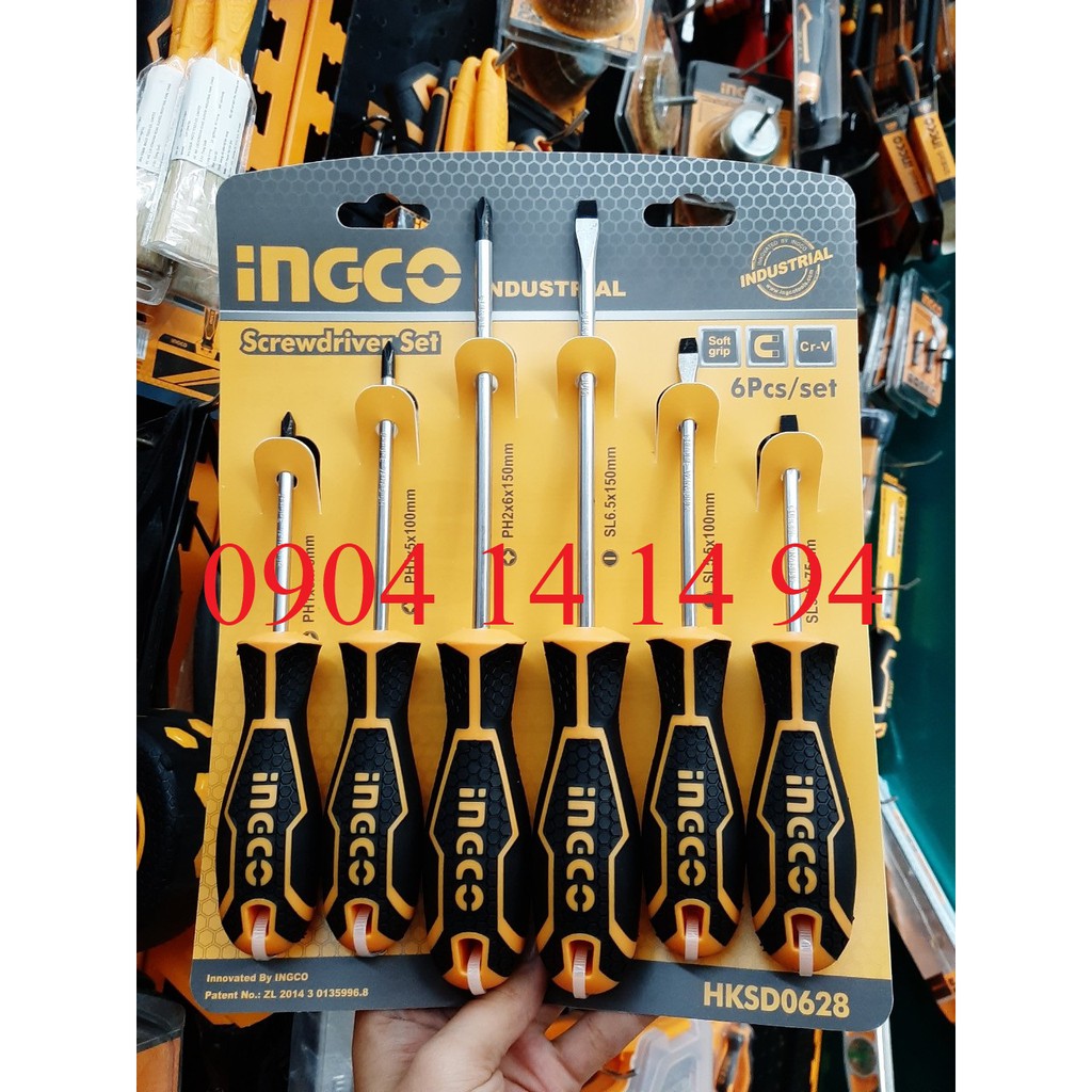 Bộ tuốc nơ vít 6 cây INGCO HKSD0628