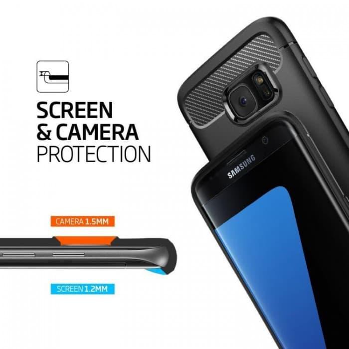 SPIGEN Ốp Lưng Bảo Vệ Cao Cấp Cho Galaxy S7 Edge Đen