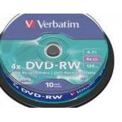 Đĩa Dvd-Rw 4x Verbatim Cb 10
