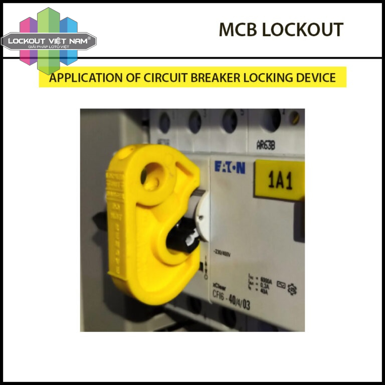 KHÓA LOTO MCB VÀNG - MCB LOCKOUT TAGOUT