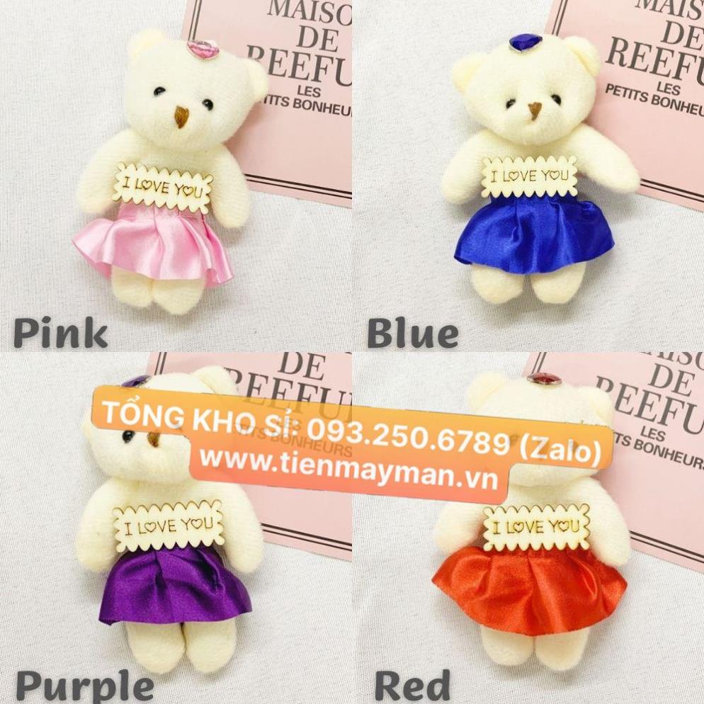 Combo 10 Gấu bông nhỏ thiết kế dễ thương