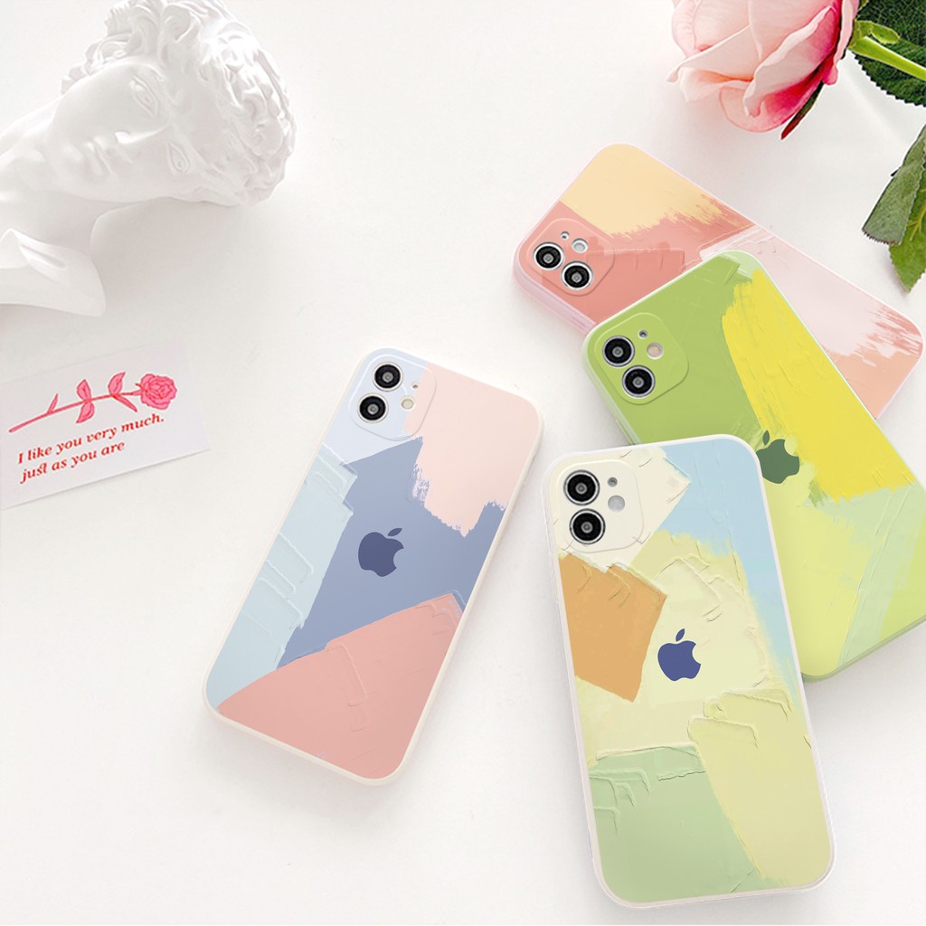 Ốp lưng iphone Painting cạnh vuông 5/5s/6/6plus/6s/6splus/7/7plus/8/8plus/x/xr/xs/11/12/pro/max/plus/promax | BigBuy360 - bigbuy360.vn