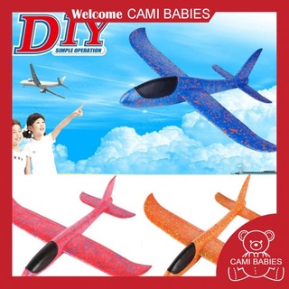 Máy bay xốp, đồ chơi phóng máy bay bằng xốp cỡ lớn 48CM có đèn led bay cực xa cho bé