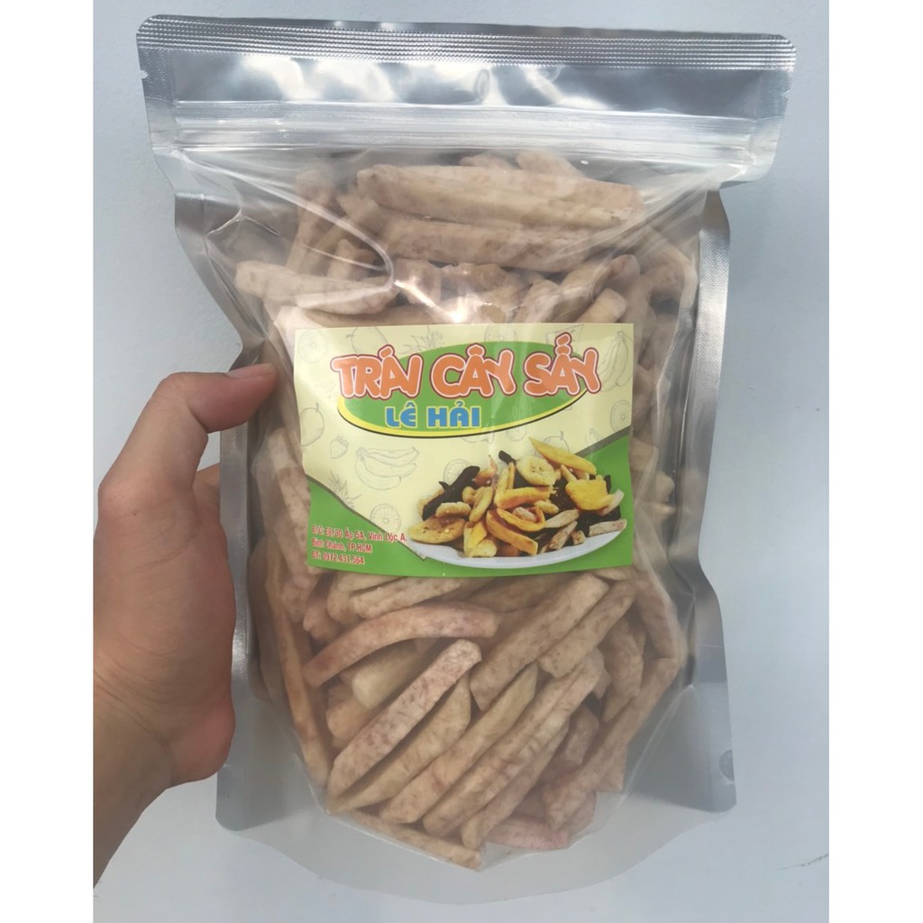 Khoai môn sấy giòn 100g Lê Hải, đặc sản Đà Lạt, hàng nguyên sợi