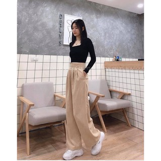 SET ÁO ĐEN QUẦN NHUNG