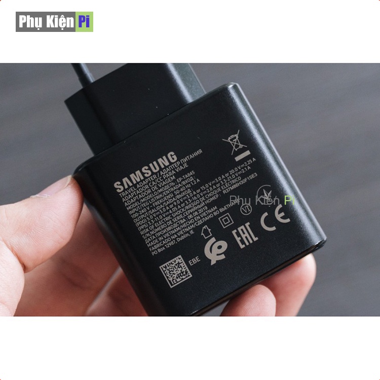 Bộ Sạc Nhanh Samsung 45W Chuẩn PD Cho S21 Ultra / S21 / S21 Plus - Hàng Chính Hãng