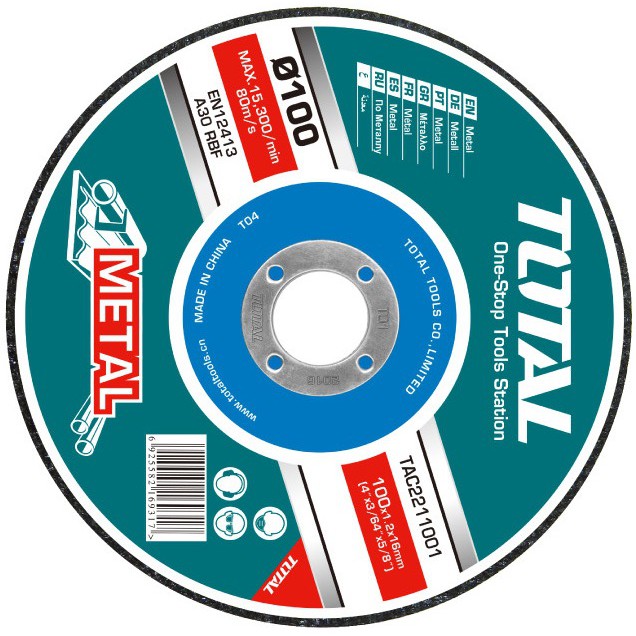 Đĩa cắt kim loại 100mm TOTAL TAC2211001SA TAC2211253SA