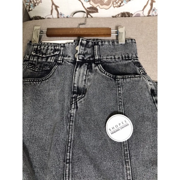 Chân Váy dài haiquang Lưng Cao Xẻ Tà Chân váy bò dài xẻ nắp túi Quyến Rũ Cho Nữ Mã 301-302 | BigBuy360 - bigbuy360.vn