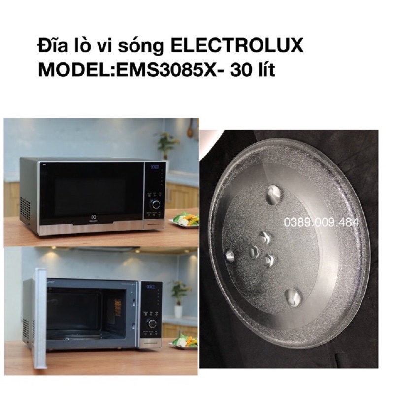 Đĩa lò vi sóng Electrolux EMS3085X -30 lít chính hãng