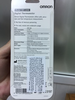 Nhiệt kế OmRon -MC 246