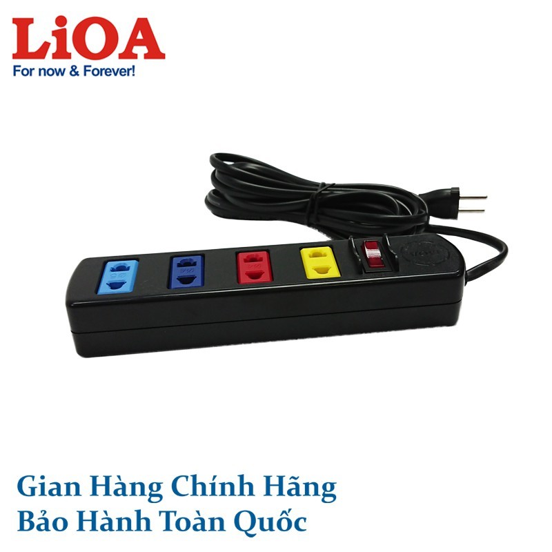 Ổ Cắm Kéo Dài Phổ Thông LiOA 4TS5-2 4 Ổ Cắm (5m)