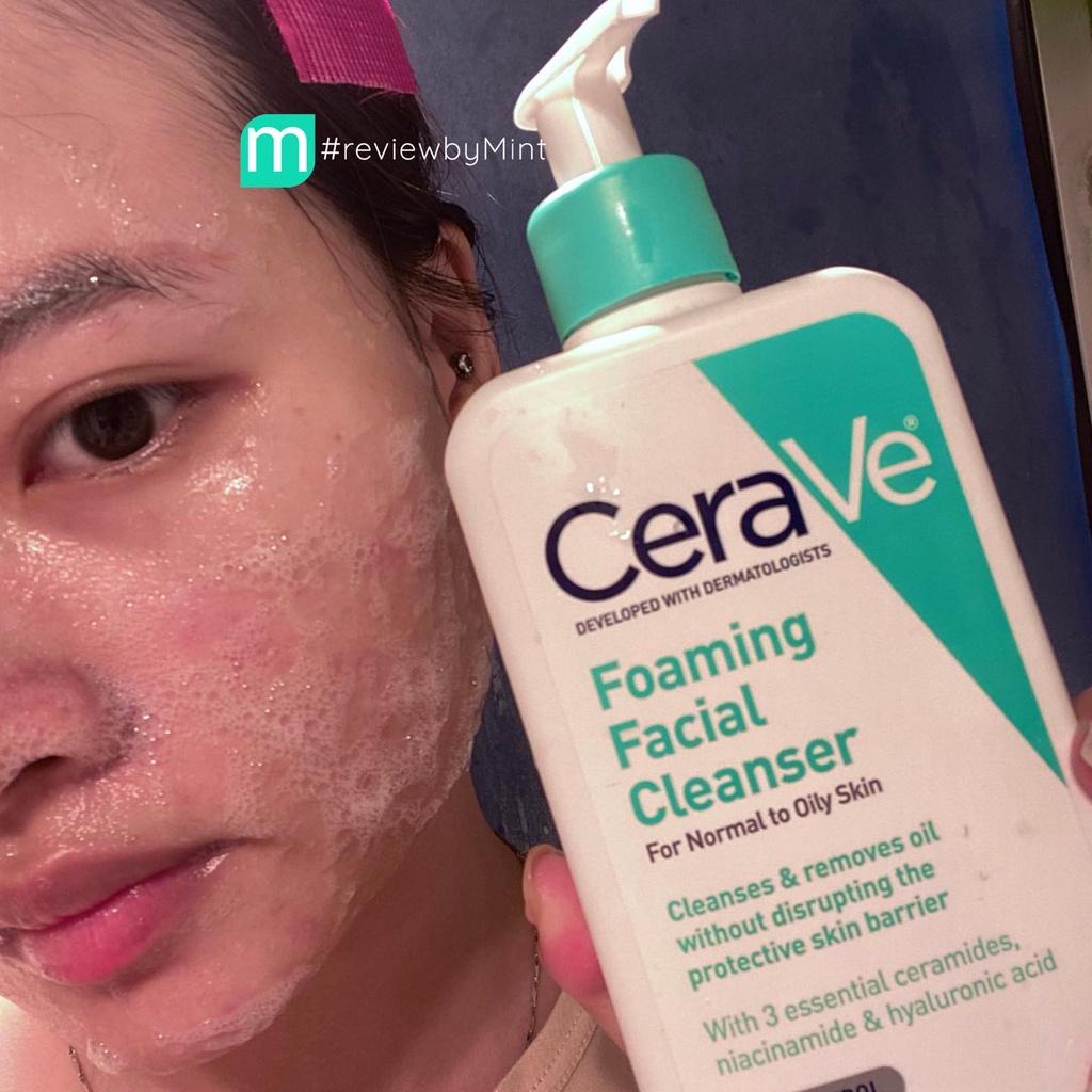 Sữa rửa mặt CeraVe Foaming Facial Cleanser