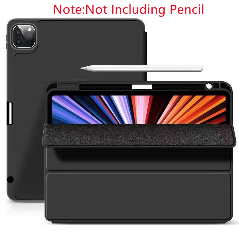 Bao Da Máy Tính Bảng Có Ngăn Đựng Bút Cảm Ứng Cho iPad Pro 11 12 9 2021 iPad Air 4 5 10.9 5th Gen 12.9 Mini 6 8.3 inch