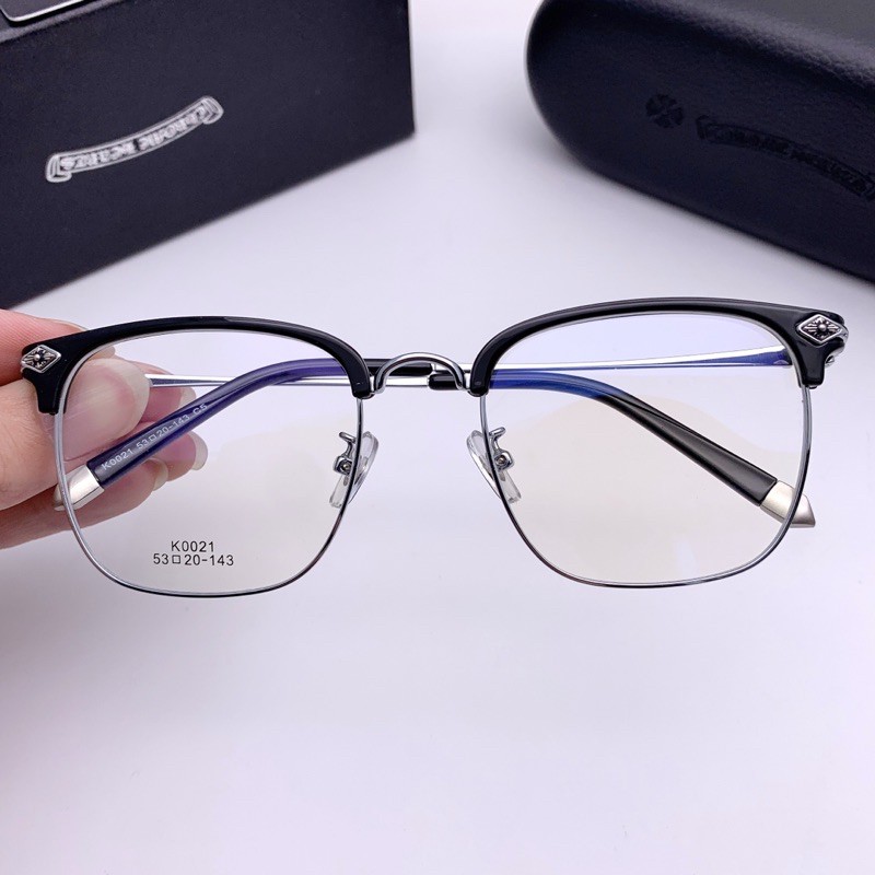 Gọng kính cận cao cấp Chrome heart K0021 dáng vuông sang trọng